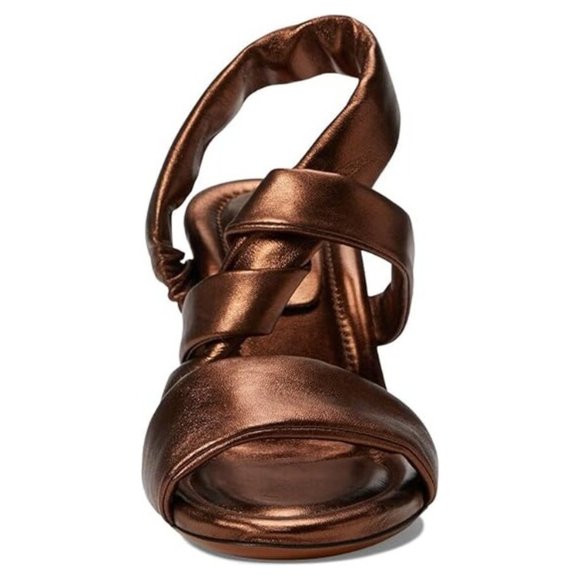 Clergerie Kae Sandals Lambskin Metal Rust - Picture 3 of 9